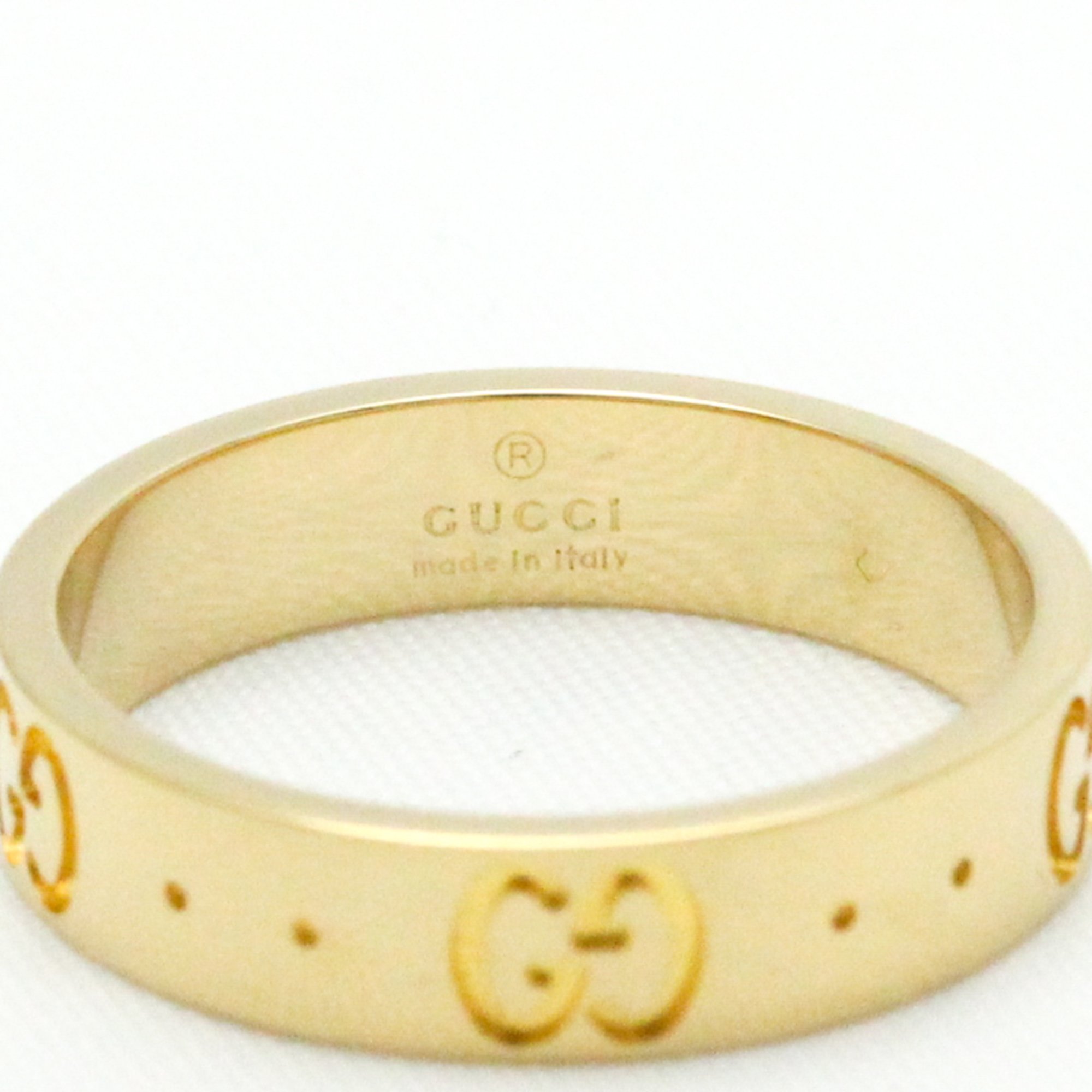 Gucci Icon Yellow Gold (18K) Fashion No Stone Band Ring Gold