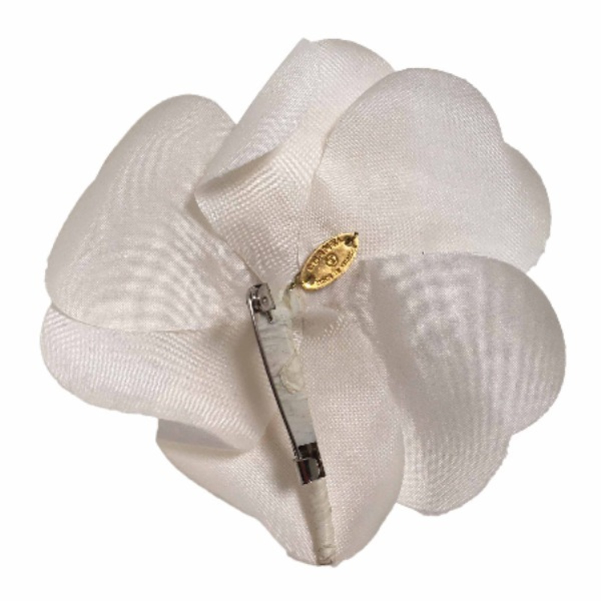 CHANEL brooch Camellia corsage white