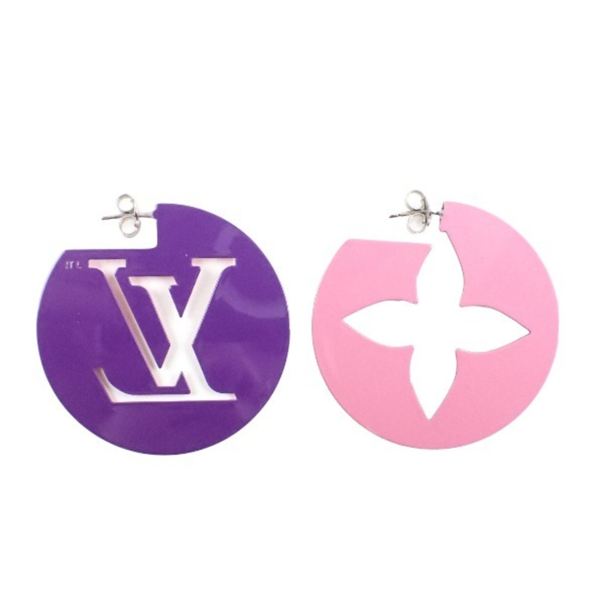 LOUIS VUITTON Earrings Booklet Reil Perfect Match MP3075 Louis Vuitton Purple/Pink LV