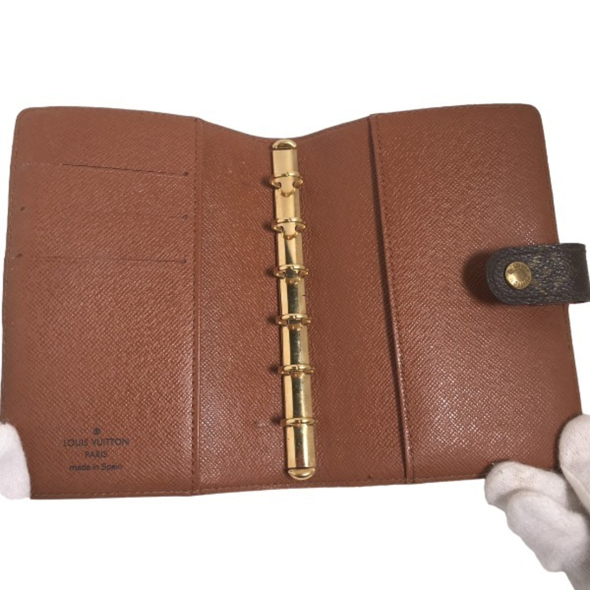 LOUIS VUITTON Agenda PM Monogram R20005 Louis Vuitton Brown Notebook Cover LV
