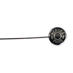 HERMES Hat Pin Crude Cell Hermes Silver x Black Other Accessories
