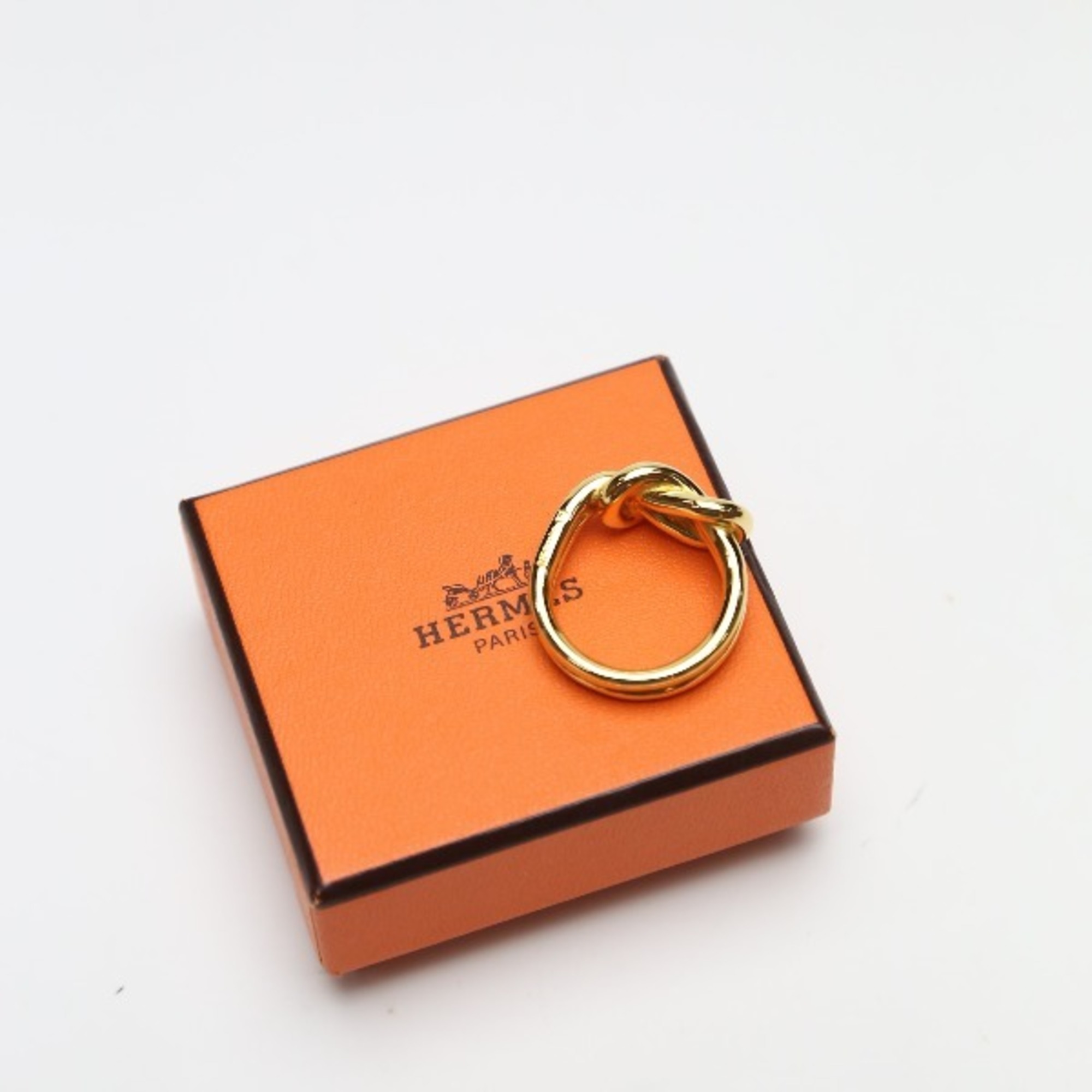 HERMES Ring Accessories with Box Hermes Gold Scarf