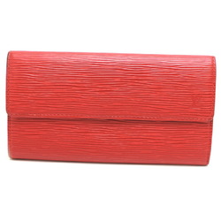 Louis Vuitton Pochette Porte Monet Credit Women's Long Wallet M63577 Epi Castilian Red (Red)