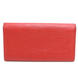 Louis Vuitton Pochette Porte Monet Credit Women's Long Wallet M63577 Epi Castilian Red (Red)