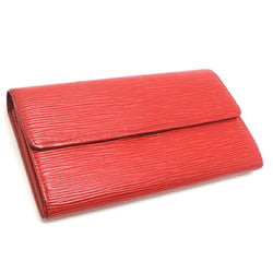 Louis Vuitton Pochette Porte Monet Credit Women's Long Wallet M63577 Epi Castilian Red (Red)