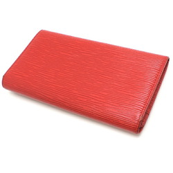 Louis Vuitton Pochette Porte Monet Credit Women's Long Wallet M63577 Epi Castilian Red (Red)