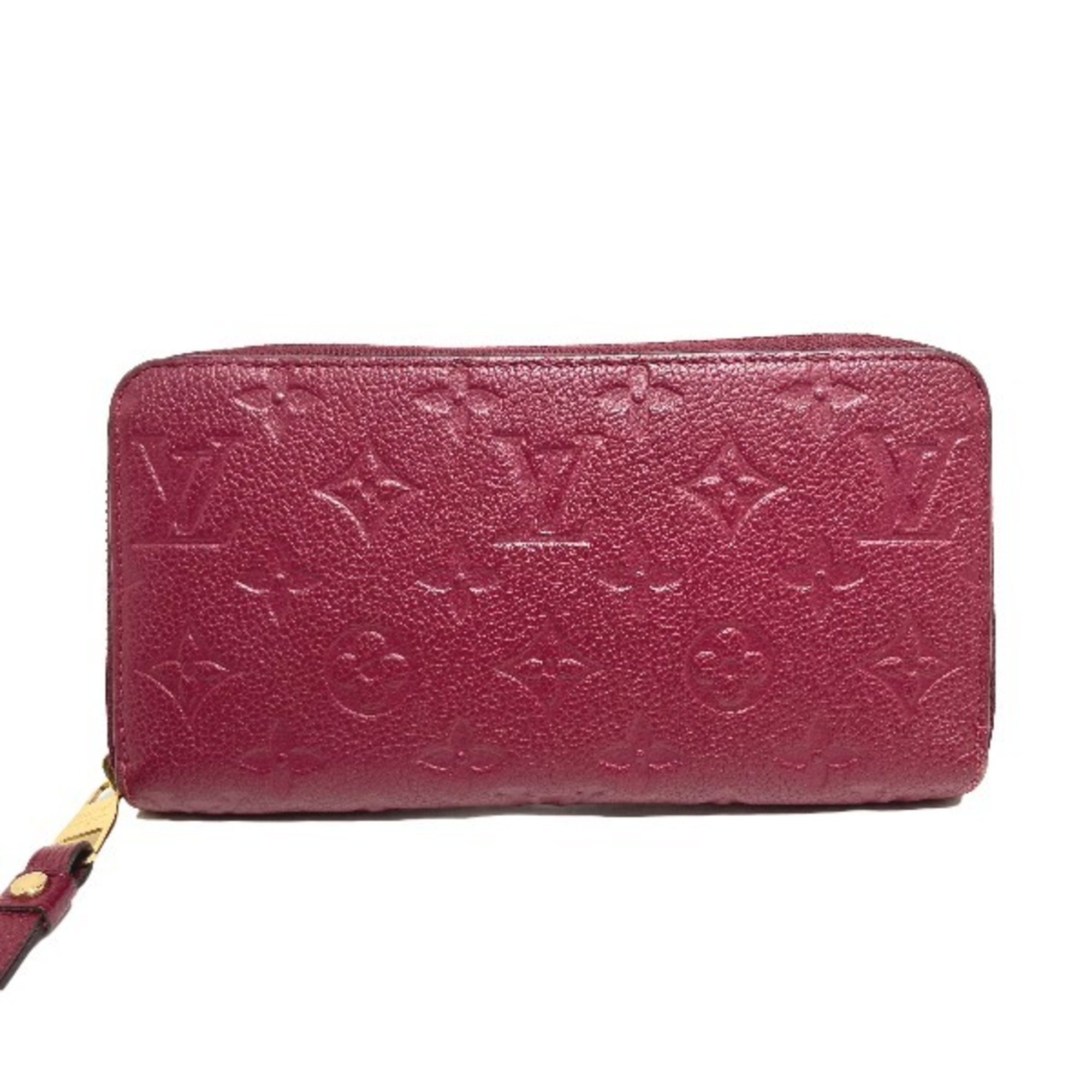 LOUIS VUITTON Round Zipper Monogram Empreinte Leather Zippy Wallet M62214 Louis Vuitton Threes Long LV