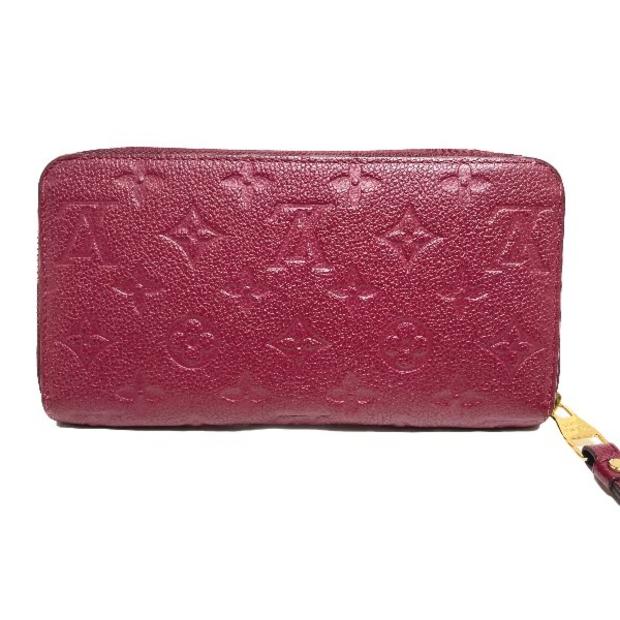 LOUIS VUITTON Round Zipper Monogram Empreinte Leather Zippy Wallet M62214 Louis Vuitton Threes Long LV