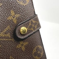 LOUIS VUITTON Porte Monebier Vienois Monogram Clasp Wallet with Card Pocket M61663 Louis Vuitton Brown Bifold LV