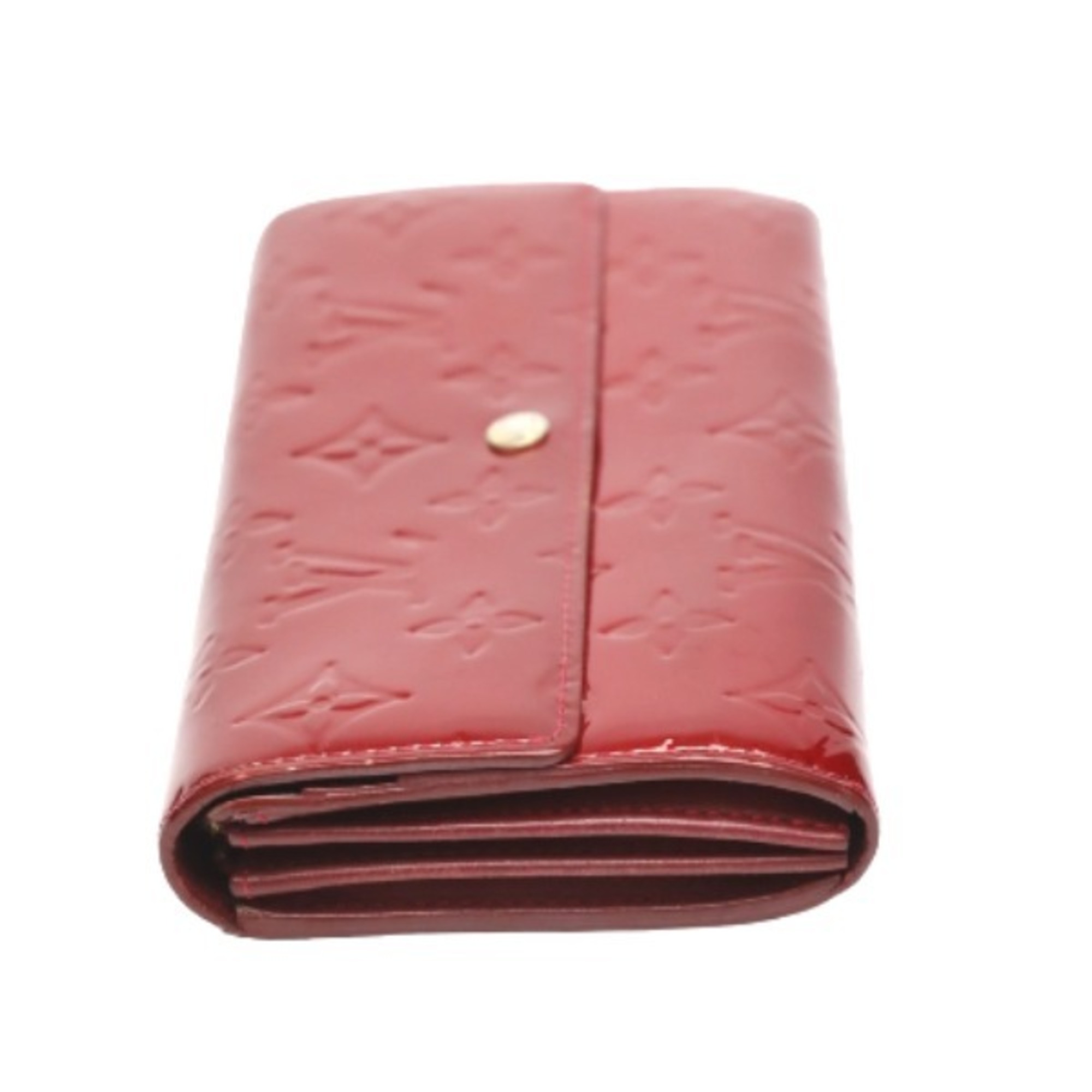 LOUIS VUITTON Portefeuille Sala Vernis Bifold Zipper Long Wallet M93530 Louis Vuitton Pomme d'Amour LV