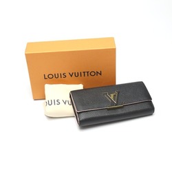 LOUIS VUITTON Bifold Long Wallet Taurillon Portefeuille Capucines M67663 Louis Vuitton Black LV