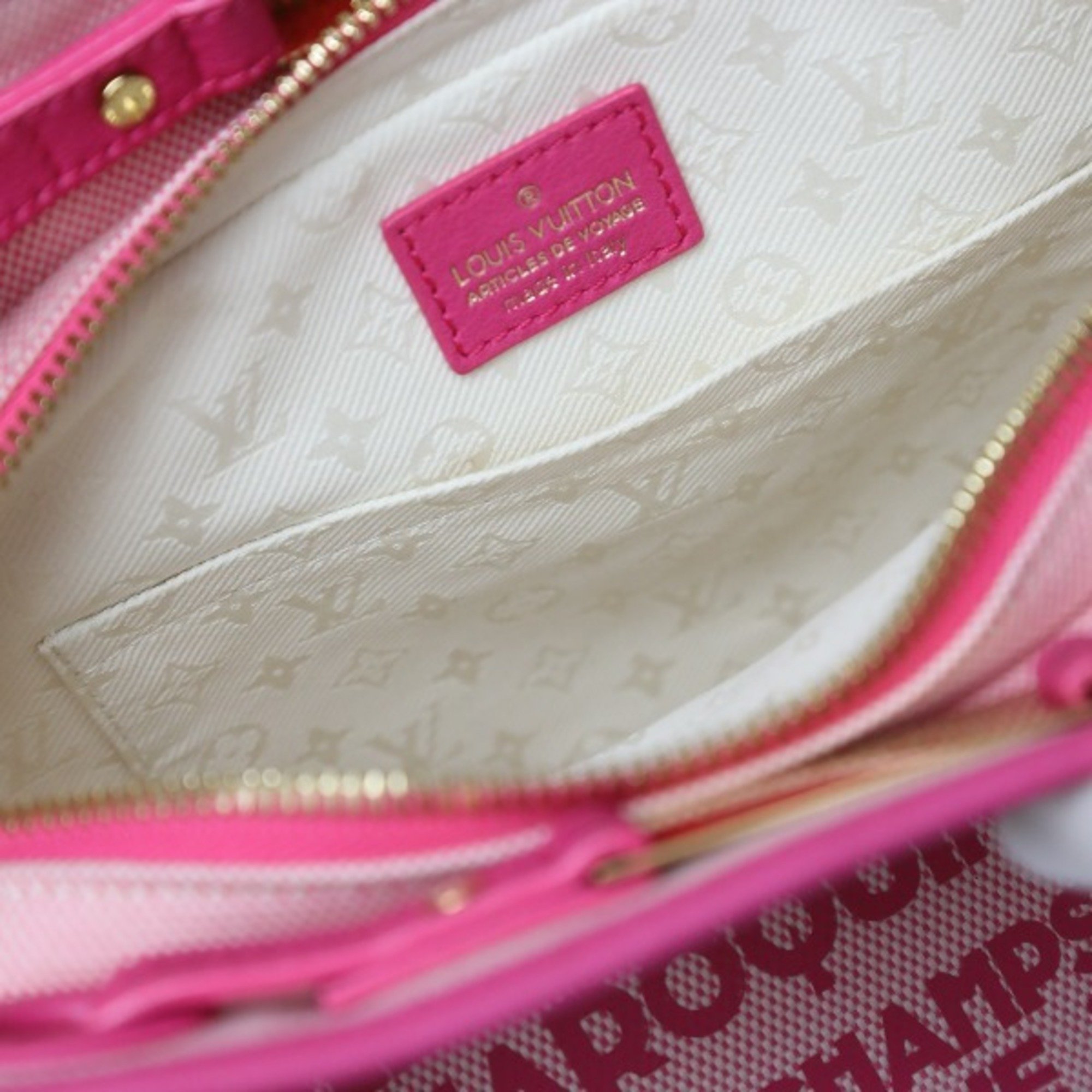 LOUIS VUITTON Rider Cruise Collection 2009 Spring/Summer Limited M92809 Louis Vuitton Pink Shoulder Bag LV