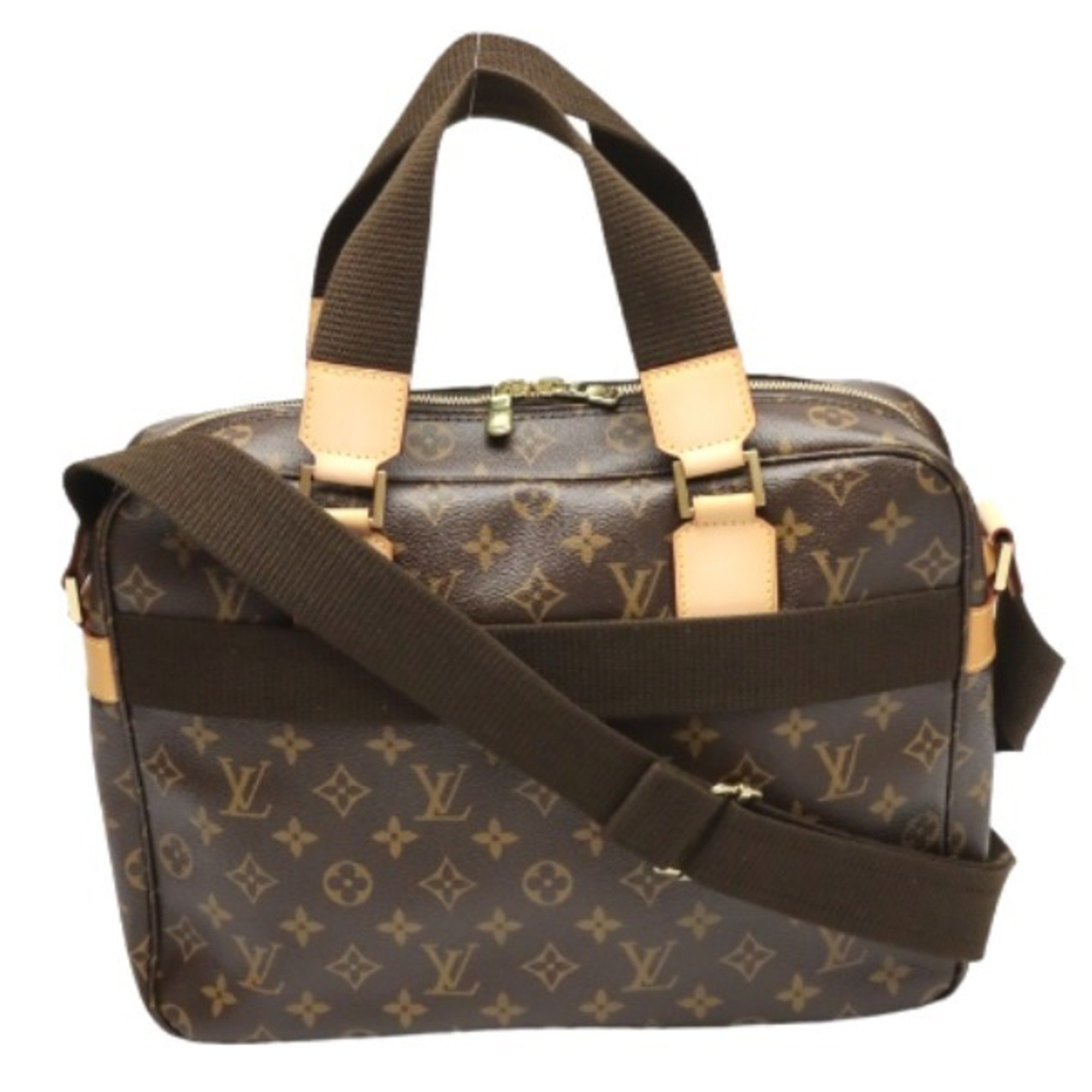 LOUIS VUITTON Travel Bag Monogram Sac Bosfort M40043 Louis Vuitton Brown Shoulder LV