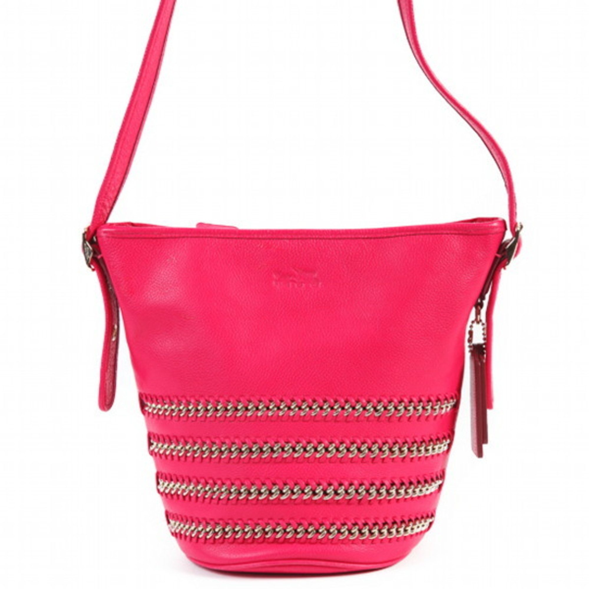 COACH Crossbody Calf Coach Pink Shoulder Bag