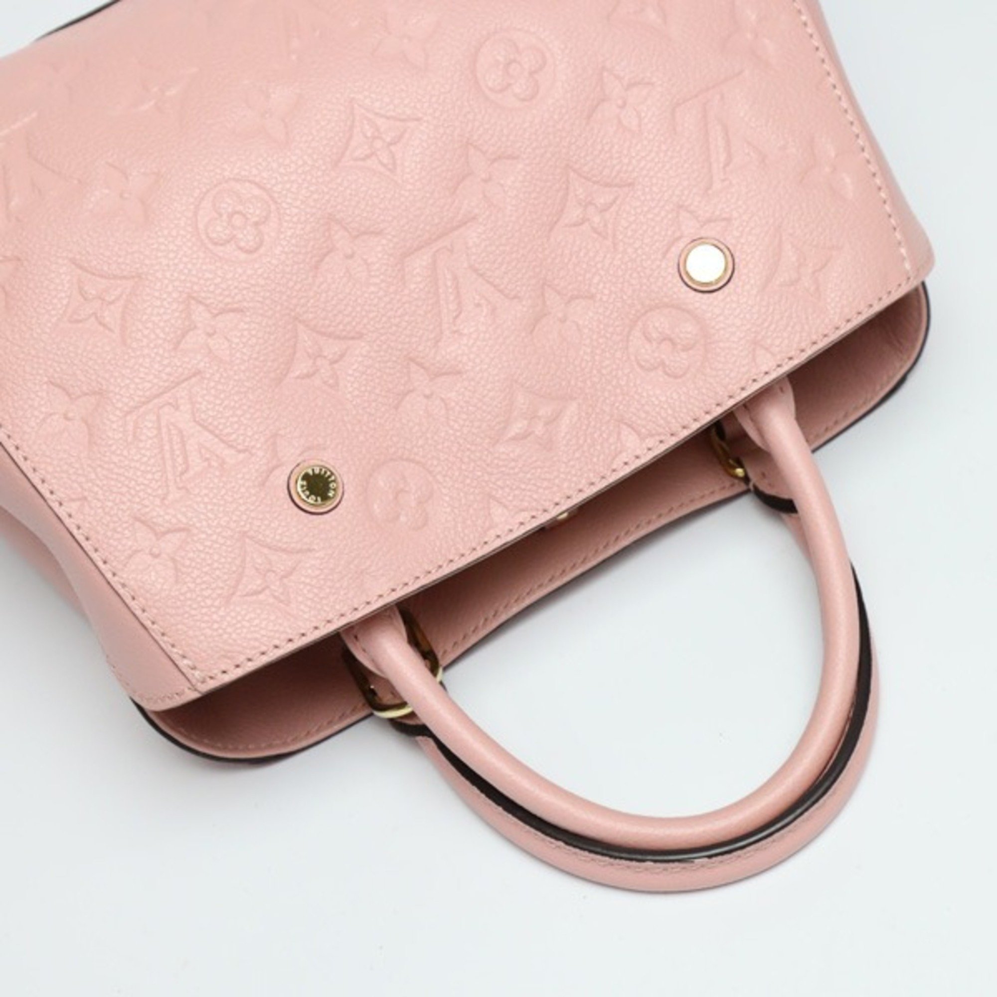 LOUIS VUITTON Montaigne BB Empreinte Rose Poudre M44123 Louis Vuitton Shoulder Bag LV