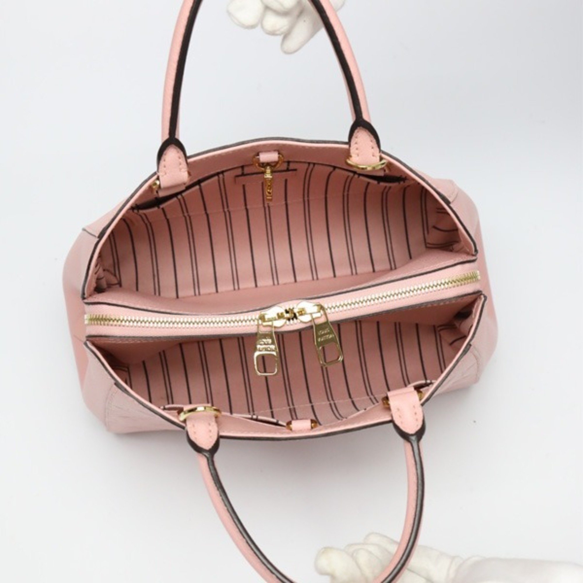 LOUIS VUITTON Montaigne BB Empreinte Rose Poudre M44123 Louis Vuitton Shoulder Bag LV