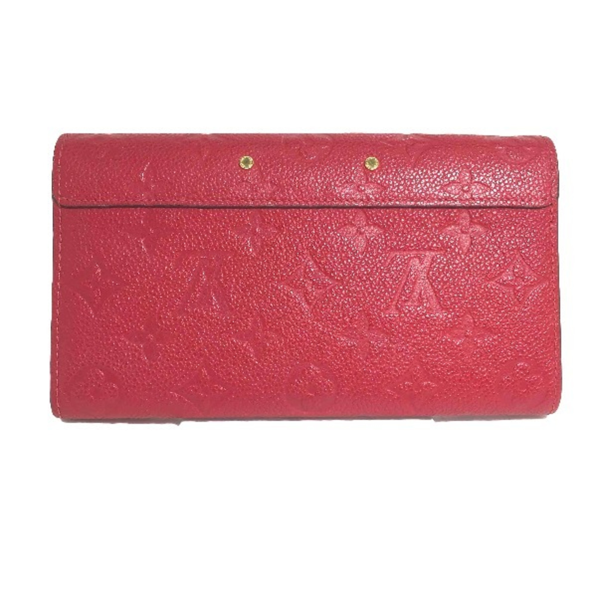 LOUIS VUITTON Long Wallet Monogram Portefeuille M62459 Louis Vuitton Red LV