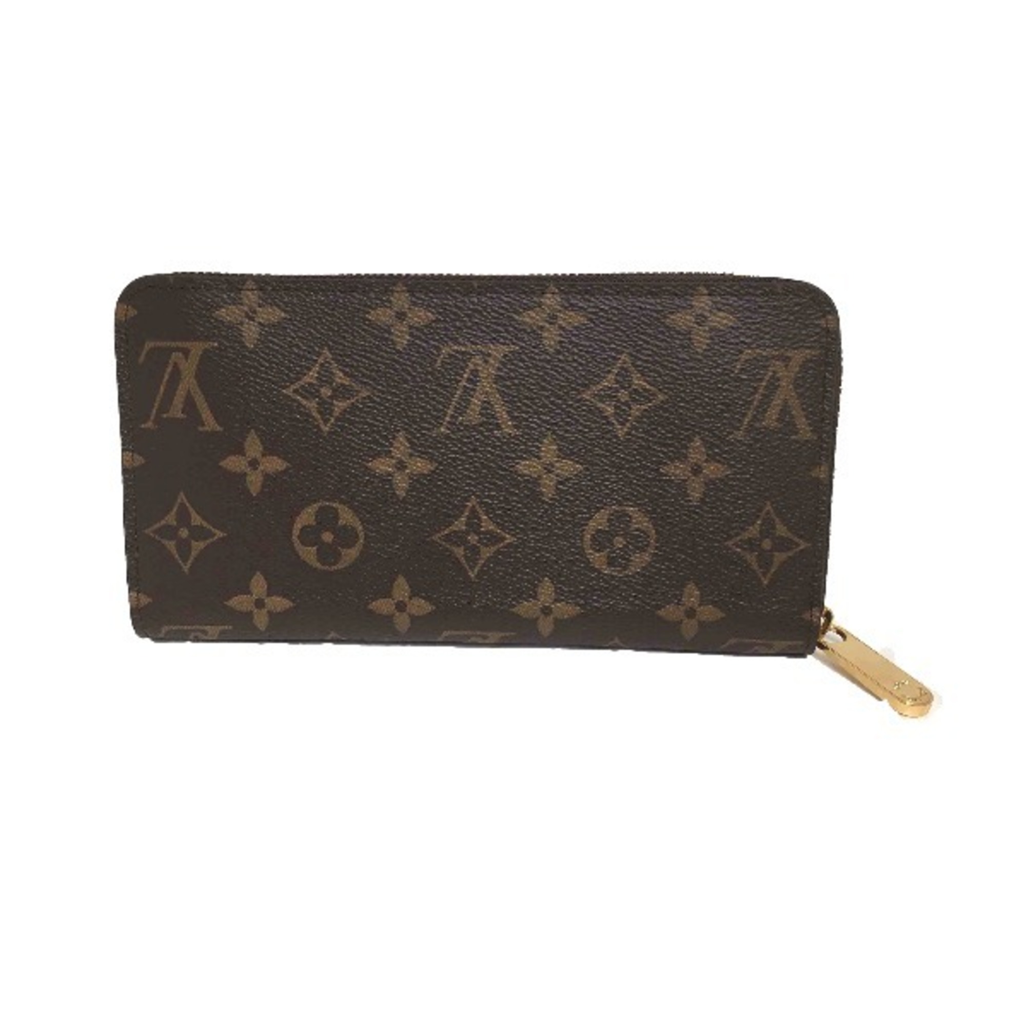 LOUIS VUITTON Round Zipper Monogram Zippy Wallet M41896 Louis Vuitton Coquelicot Long LV