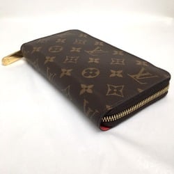 LOUIS VUITTON Round Zipper Monogram Zippy Wallet M41896 Louis Vuitton Coquelicot Long LV