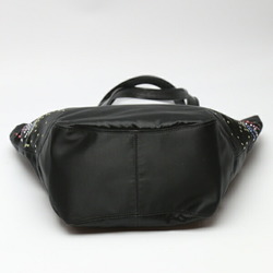 COACH Rhinestone Holiday Tote Bag Satin x Patent F17144 Coach Black