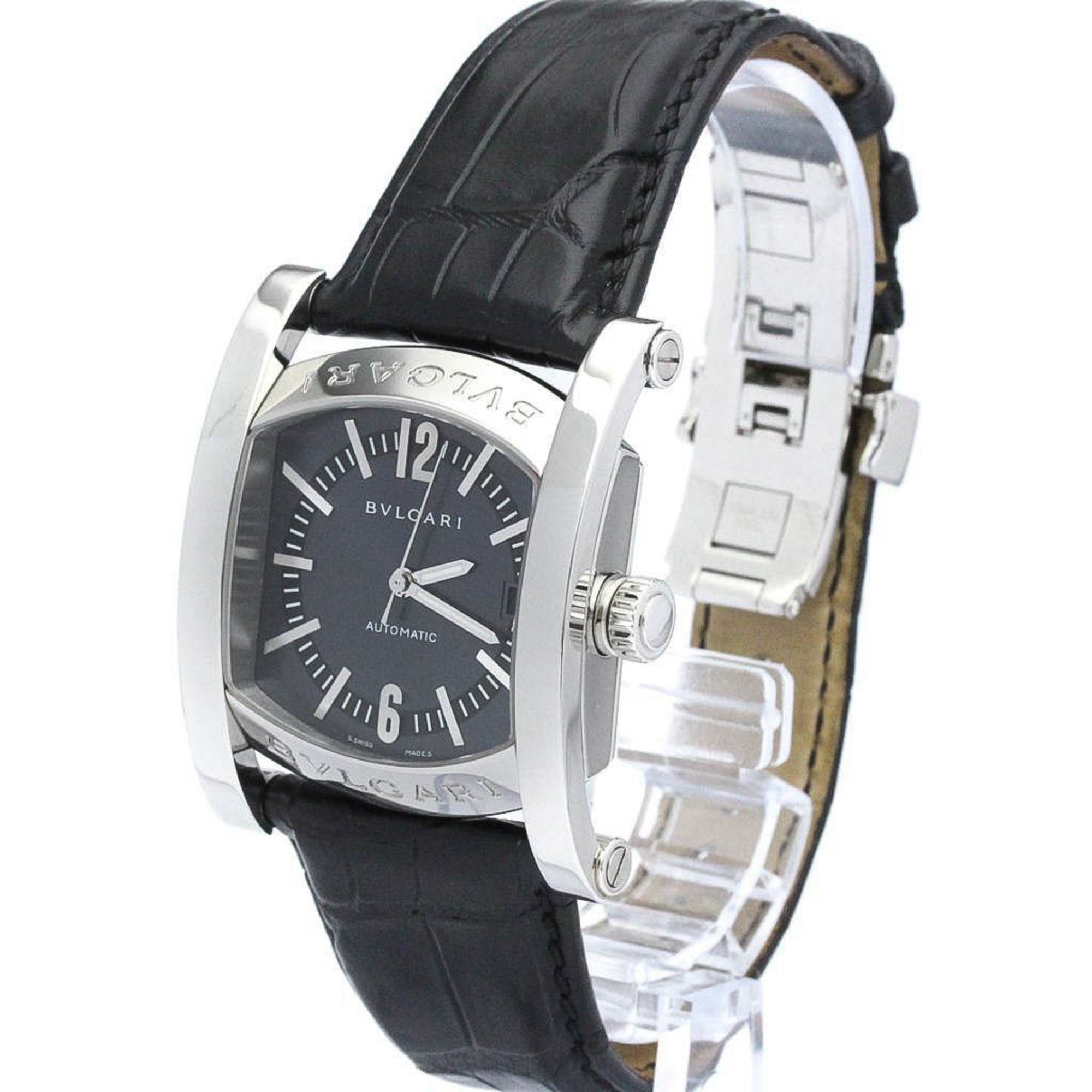 Polished BVLGARI Assioma Stainless Steel Automatic Mens Watch AA44S BF566028