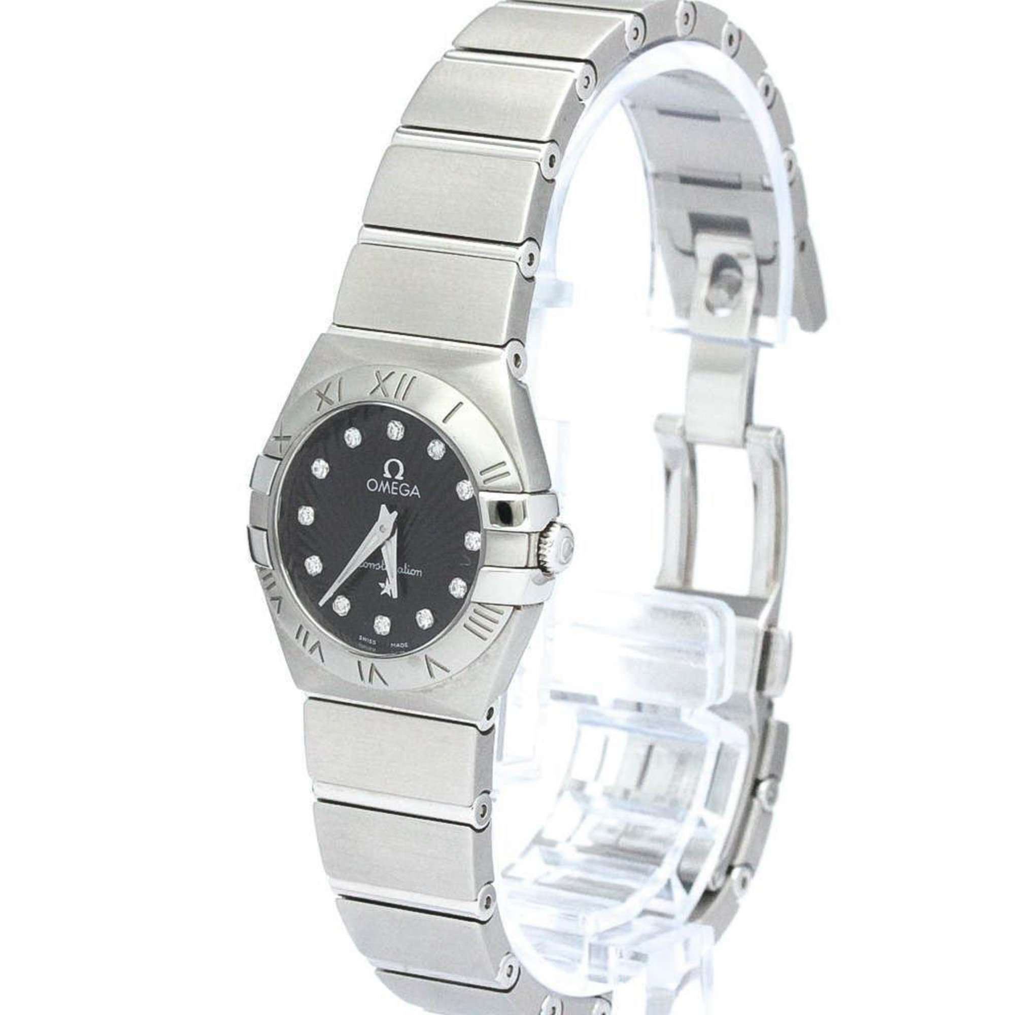 OMEGA Constellation Brush Diamond Steel Watch 123.10.24.60.51.001 BF566351
