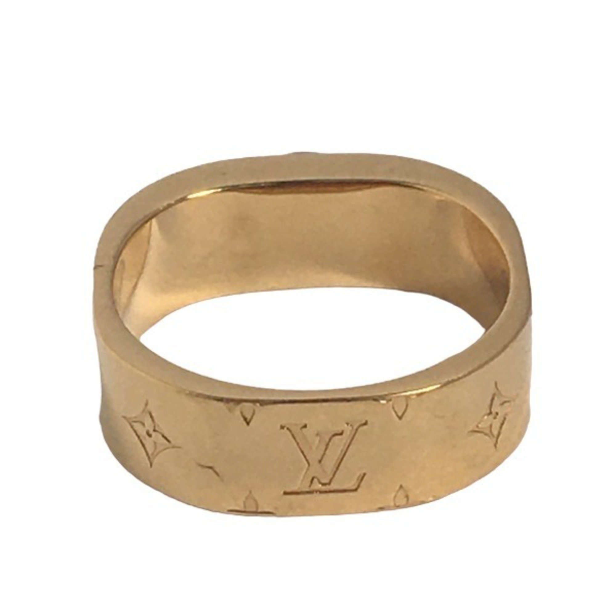 LOUIS VUITTON Ring Nanogram M Size M00211 Louis Vuitton Gold LV