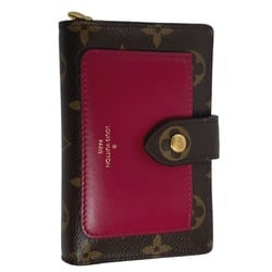 LOUIS VUITTON Bifold Wallet Monogram Portefeuille Juliet M69433 Louis Vuitton Fuchsia LV