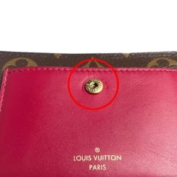 LOUIS VUITTON Bifold Wallet Monogram Portefeuille Juliet M69433 Louis Vuitton Fuchsia LV