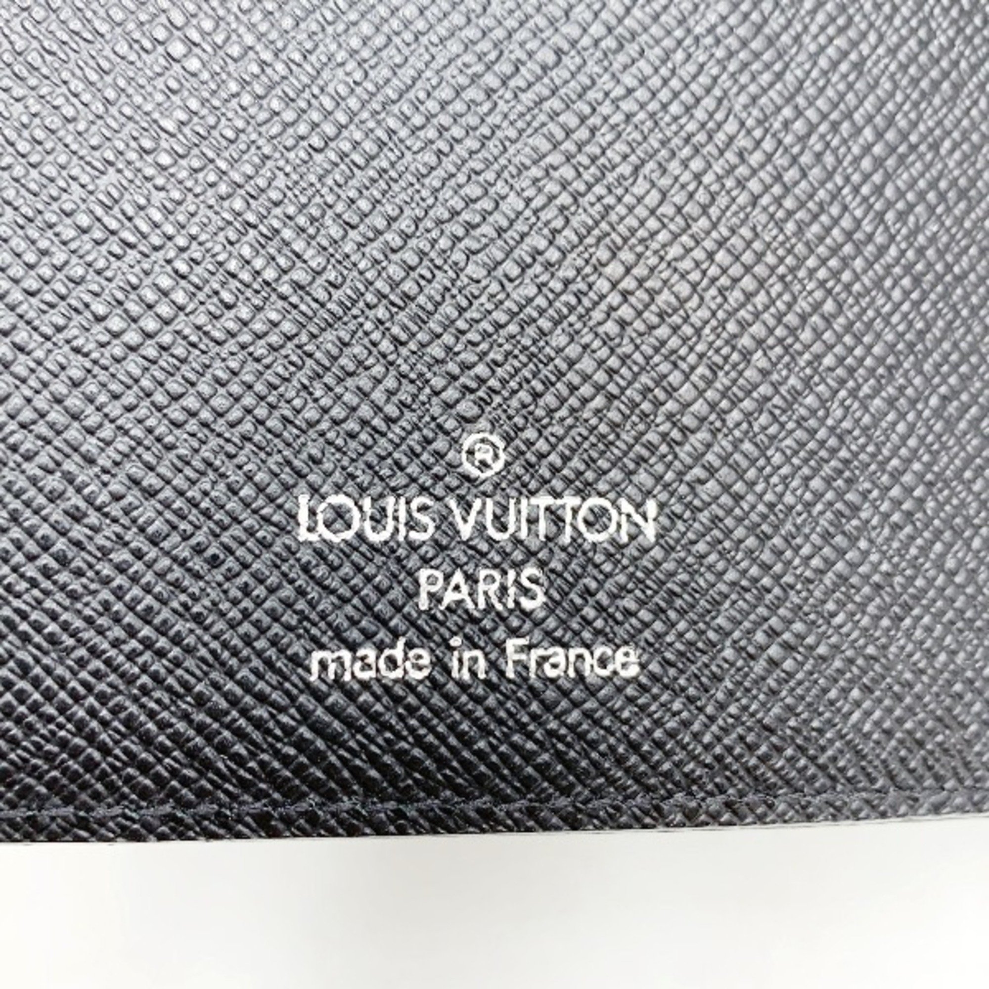 LOUIS VUITTON Notebook Case Epi Agenda MM Louis Vuitton Noir Cover LV