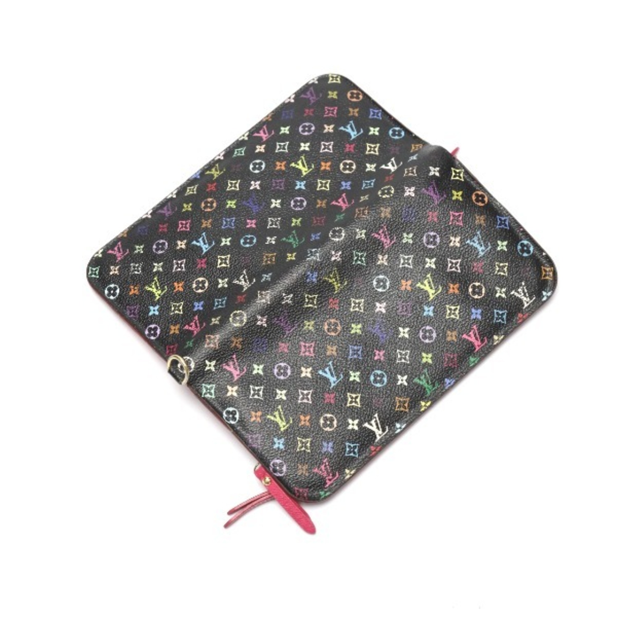 LOUIS VUITTON Portefeuille Unsolit Monogram Multicolor Zippered Coin Purse M93754 Louis Vuitton Long Wallet LV