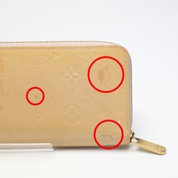 LOUIS VUITTON Round Zipper Vernis Zippy Wallet M90076 Louis Vuitton Rose Angelique Long LV