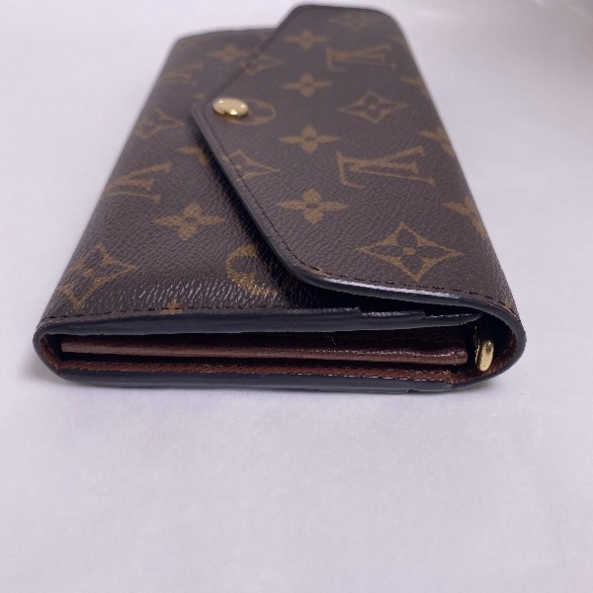 LOUIS VUITTON Portefeuille Sarah Monogram M60531 Louis Vuitton Brown Long Wallet LV