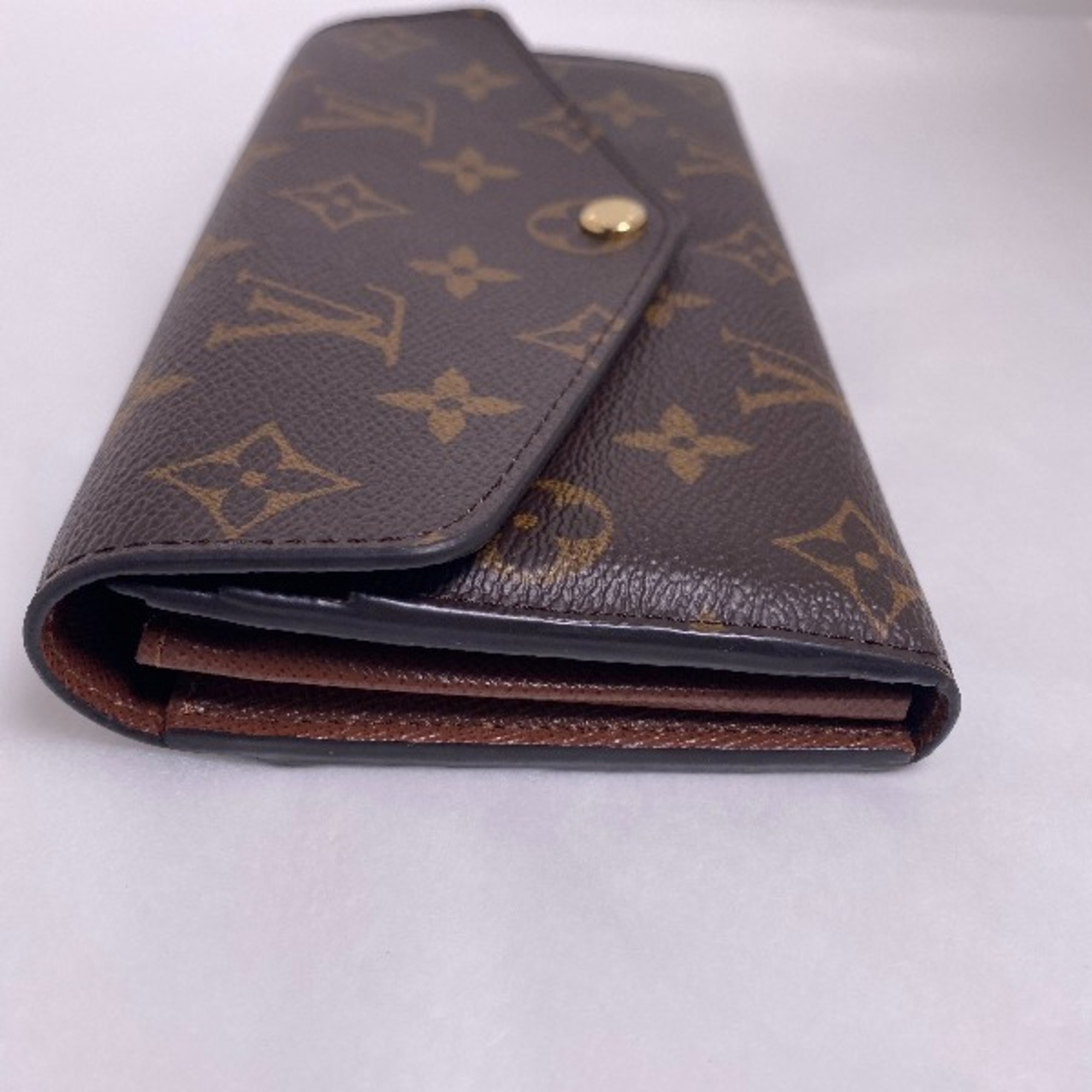 LOUIS VUITTON Portefeuille Sarah Monogram M60531 Louis Vuitton Brown Long Wallet LV