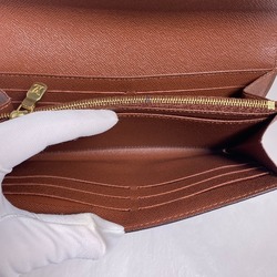 LOUIS VUITTON Portefeuille Sarah Monogram M60531 Louis Vuitton Brown Long Wallet LV