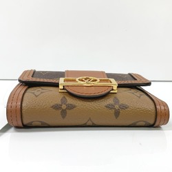 LOUIS VUITTON Portefeuil Dauphine Monogram Compact M68725 Louis Vuitton Brown Coin Case LV