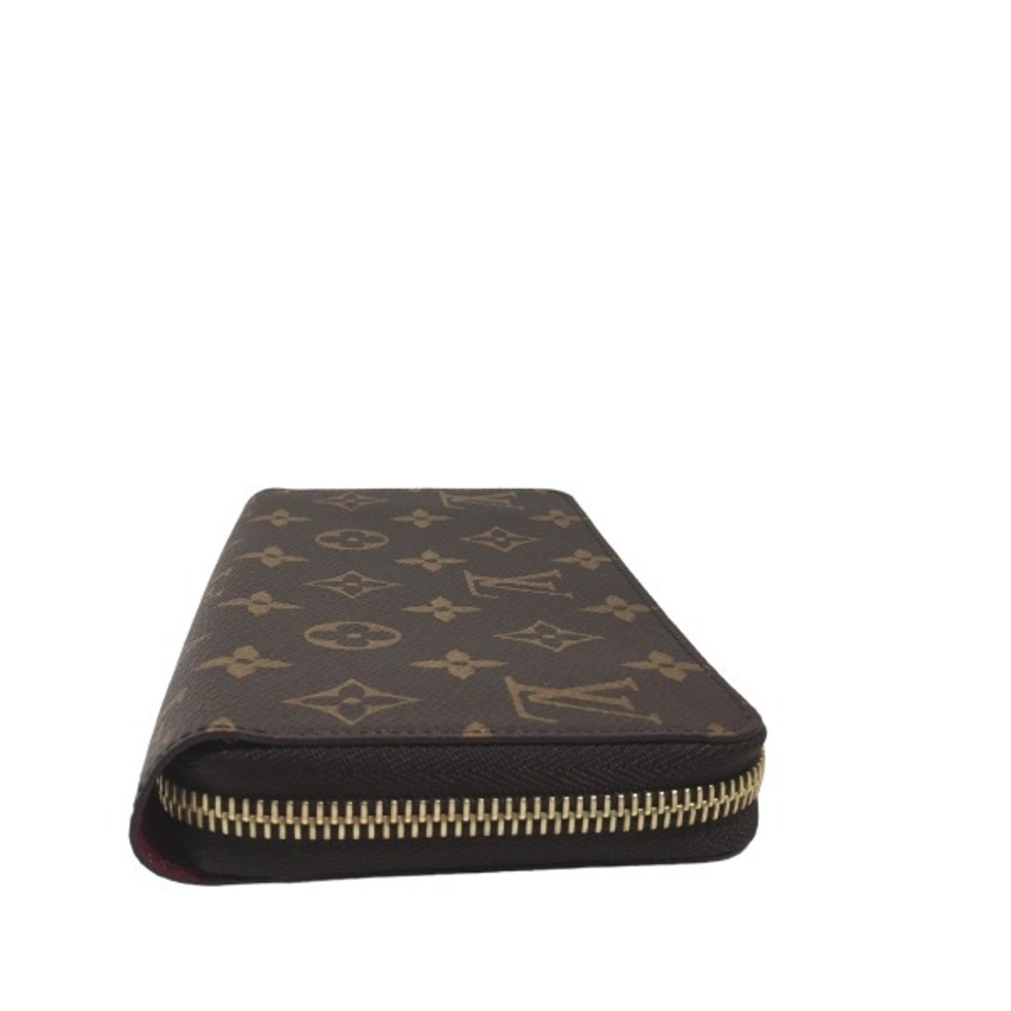 LOUIS VUITTON Round Zipper Monogram Zippy Wallet M41895 Louis Vuitton Fuchsia Long LV