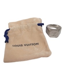 LOUIS VUITTON Ring Monogram Signet M Size M62487 Louis Vuitton Silver LV