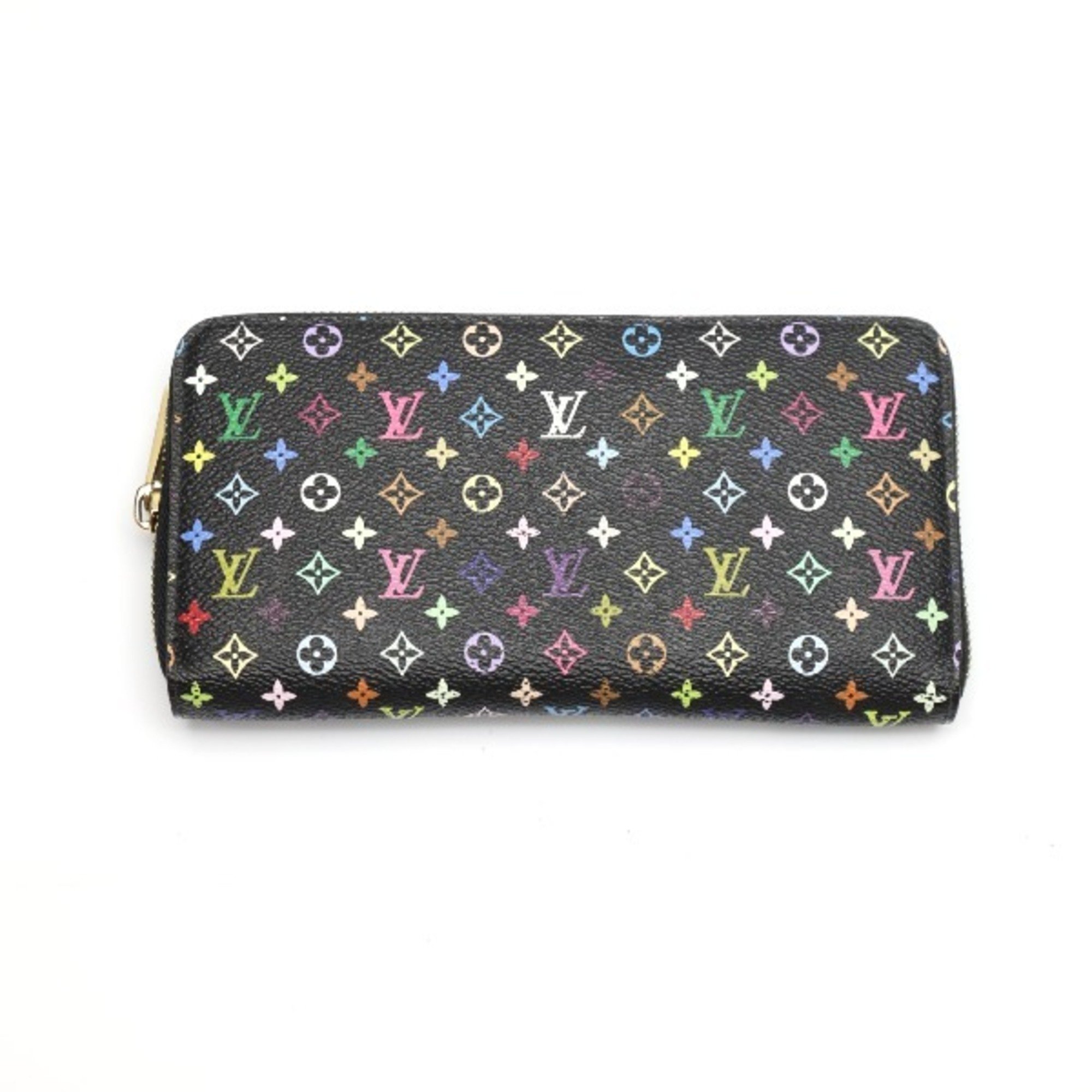 LOUIS VUITTON Round Zipper Multicolor Zippy Wallet M60243 Louis Vuitton Noir/Grenard Long LV