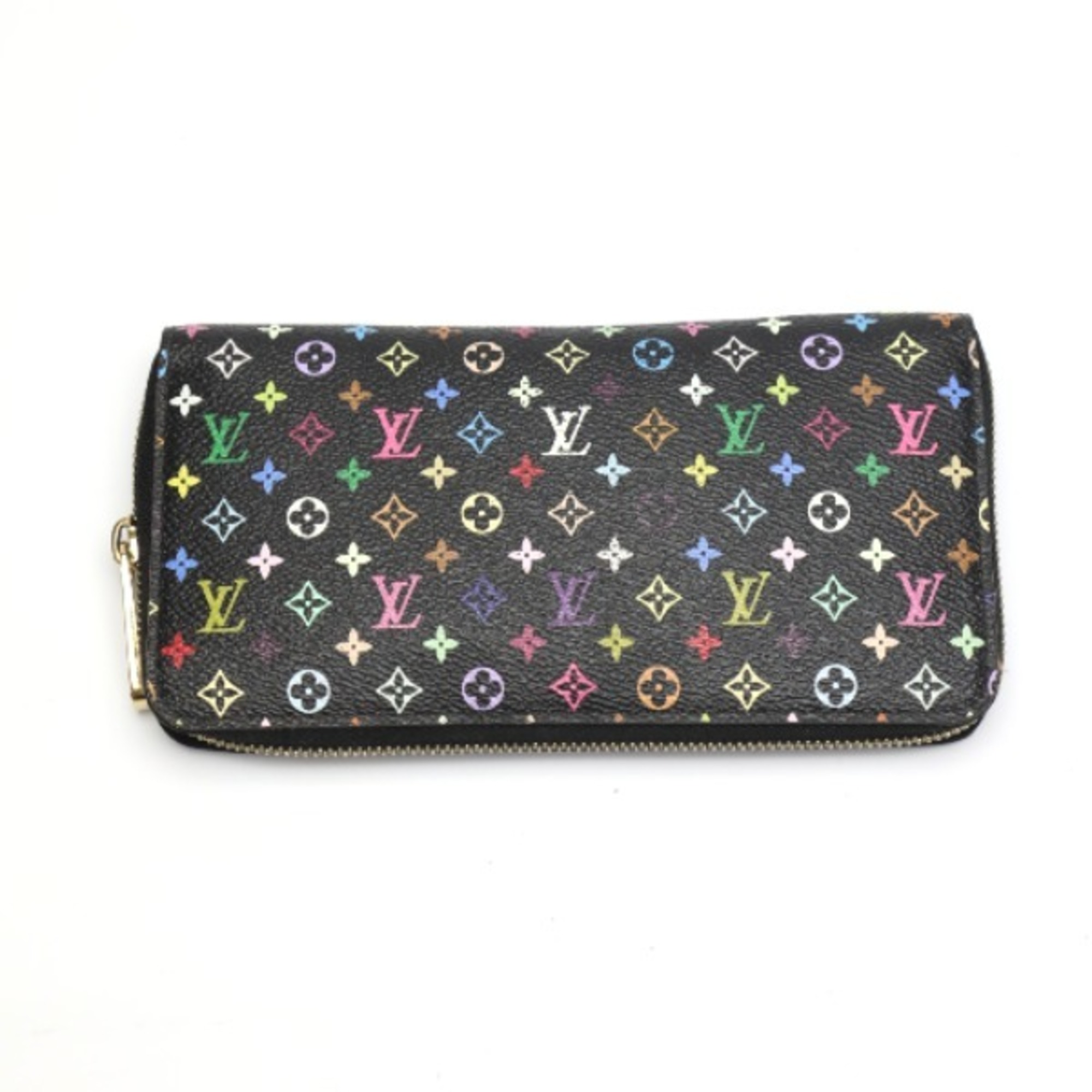 LOUIS VUITTON Round Zipper Multicolor Zippy Wallet M60243 Louis Vuitton Noir/Grenard Long LV