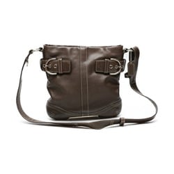 COACH Leather Soft Duffle Crossbody 1452 Coach Dark Brown Shoulder Bag