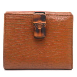 Gucci Bamboo Women's Bifold Wallet 112531 Leather Camel