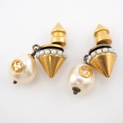 GUCCI Interlocking G Earrings Gold Women's
