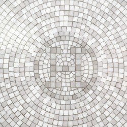 HERMES Mosaic 24 Plate Dish Gray Unisex