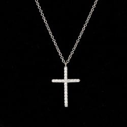 TIFFANY&Co. Cross Necklace 2.4g K18