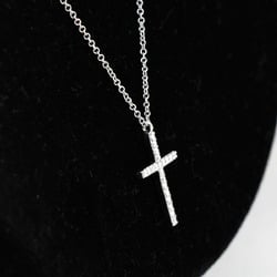 TIFFANY&Co. Cross Necklace 2.4g K18