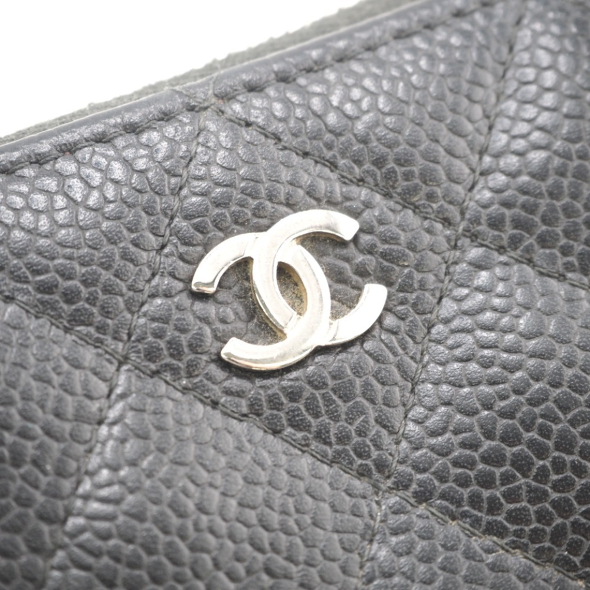 CHANEL Chanel Matelasse Coco Mark Coin Case Black Ladies