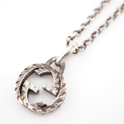 GUCCI Gucci Arabesque Interlocking G Necklace Silver Women's