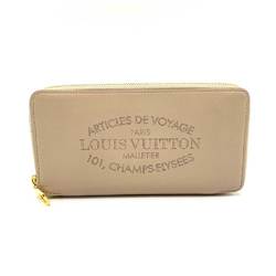 Louis Vuitton Wallet Portofeuillena Gale Beige Parnasea Long Round Women's Goatskin Leather M58257 LOUISVUITTON