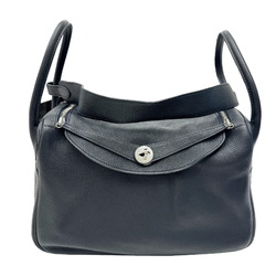 HERMES Lindy 34 Taurillon Clemence □L engraved black handbag shoulder bag ladies